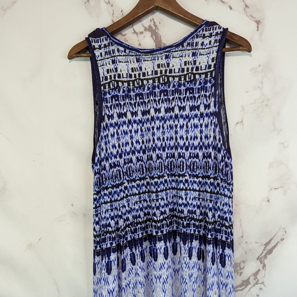 Soft Surroundings Dress Large Petite Maxi Tank Abstract Tie Dye Jersey Mirabelle - Picture 7 of 12